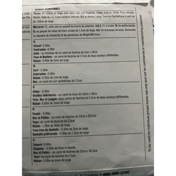 Simplicity Sewing pattern 2763 Plush toy horse duck deer dog chicken 1950s - Picture 5 of 5